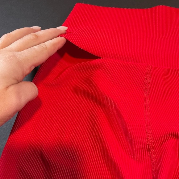 Beach Riot Cara Rib Legging Red High-Rise Ribbed Size Small - Picture 7 of 10